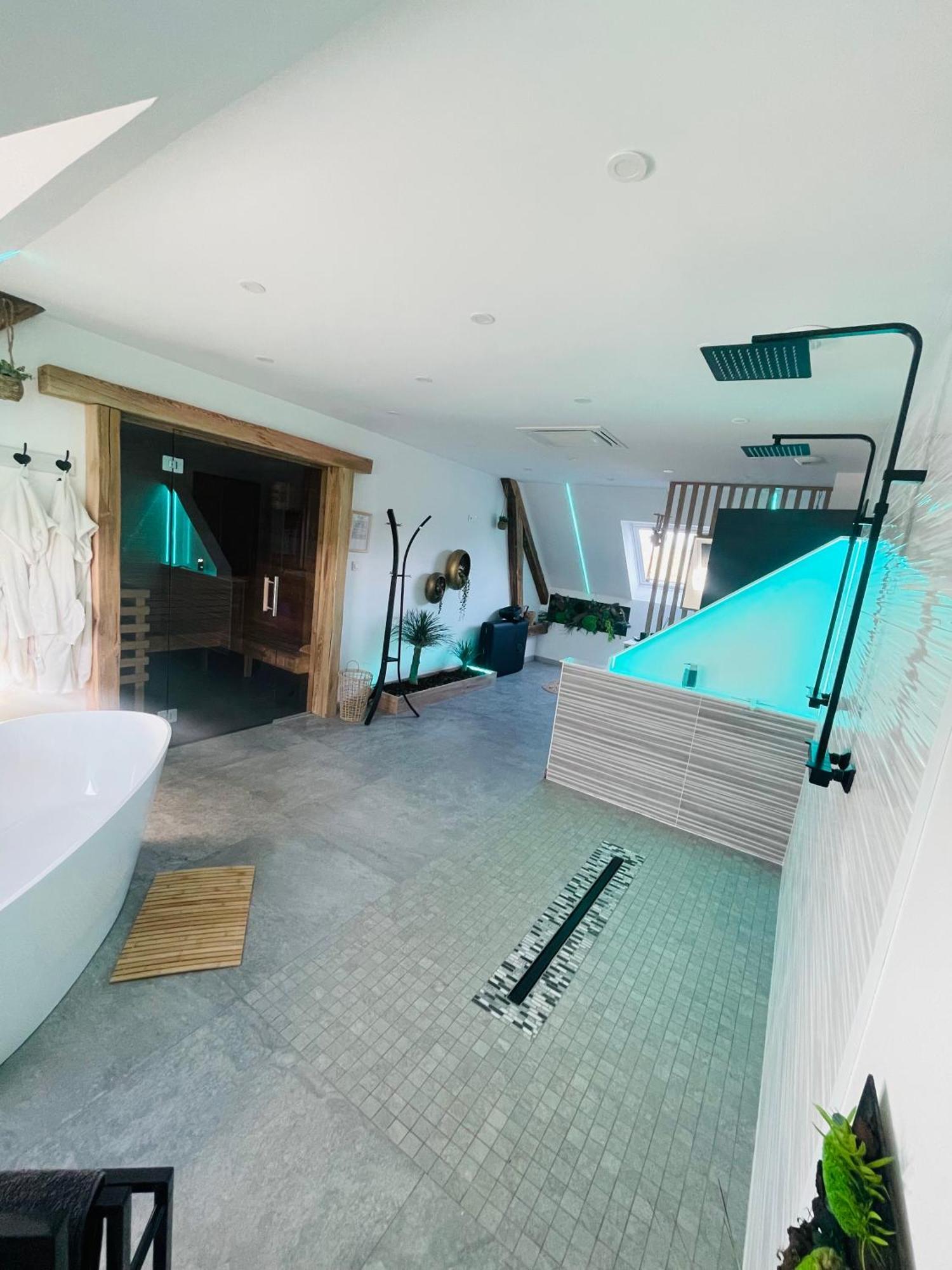 Maison Gite Chez Nounou Sauna Jacuzzi Jardin Arbore Etting 外观 照片